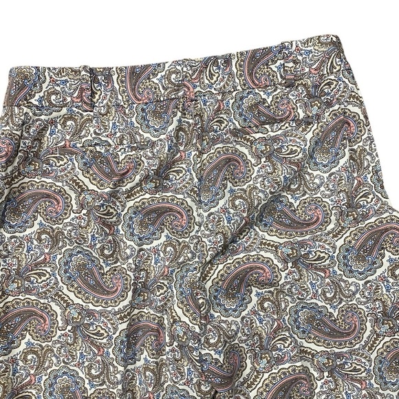 Talbots Paisley Print The Perfect Crop Ankle Pants Size 10 - Picture 5 of 5